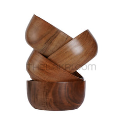 Wooden 4 Bowl Set