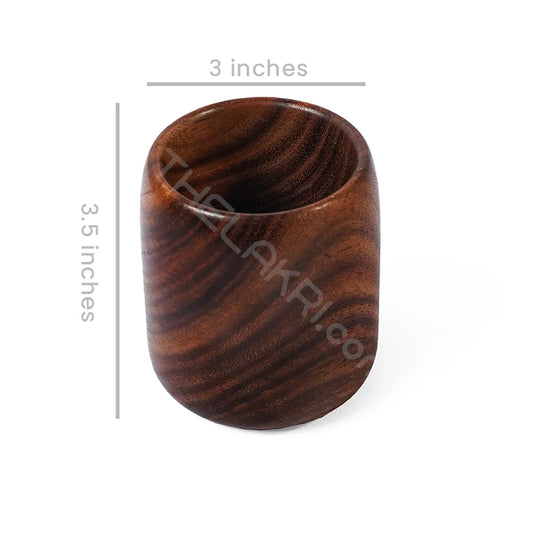 Handcrafted Wooden Glass