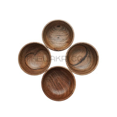 Wooden 4 Bowl Set