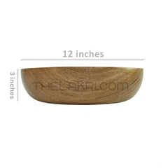 Large Wooden Bowl 12"