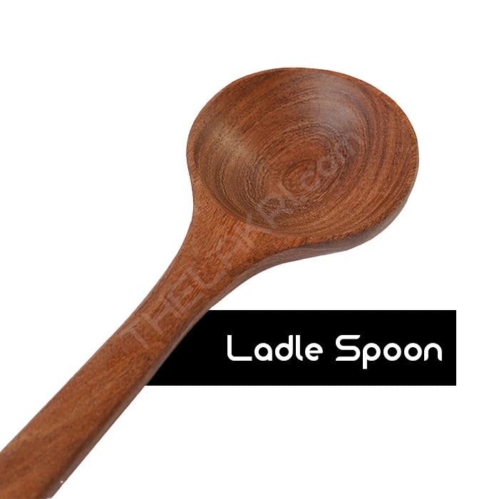 Premium Wooden Cooking Spoon Set (Set of 5)