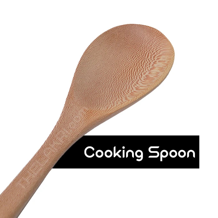 Premium Wooden Cooking Spoon Set (Set of 5)