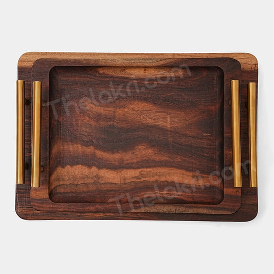 Wooden Tray Set